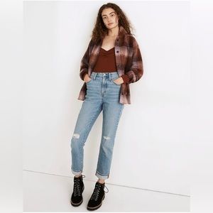 Madewell high-rise slim boyjean